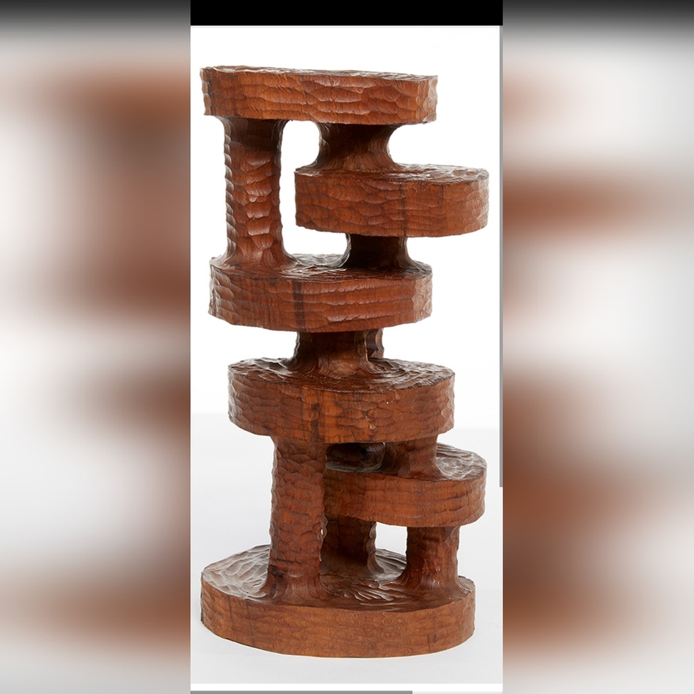 Mahogany Sculpture by Cecil Hedquist